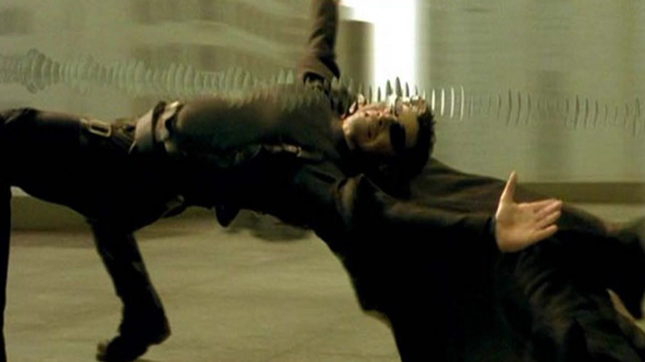 The Matrix Neo Bullet Time bullet dodge