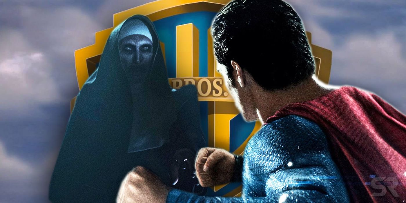 The Nun and Superman with the Warner Bros logo