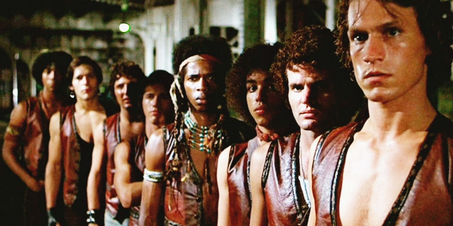 The cast of The Warriors lined up