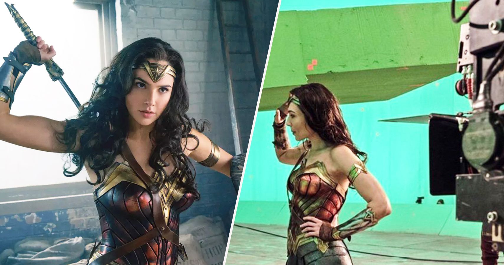 depict Actress Gal Gadot in the pregnant wonder woma