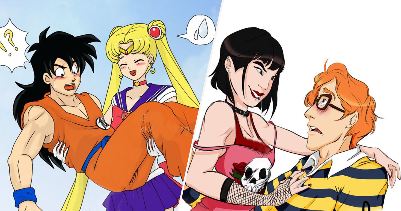 20 Crazy Fan Redesigns Of Unexpected '90s Cartoon Character Couples