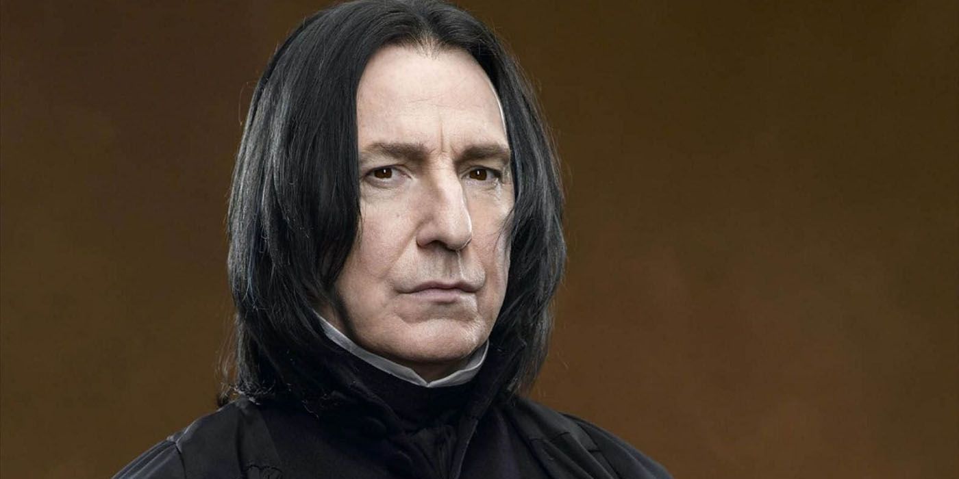 A portrait shot of Snape from Harry Potter.