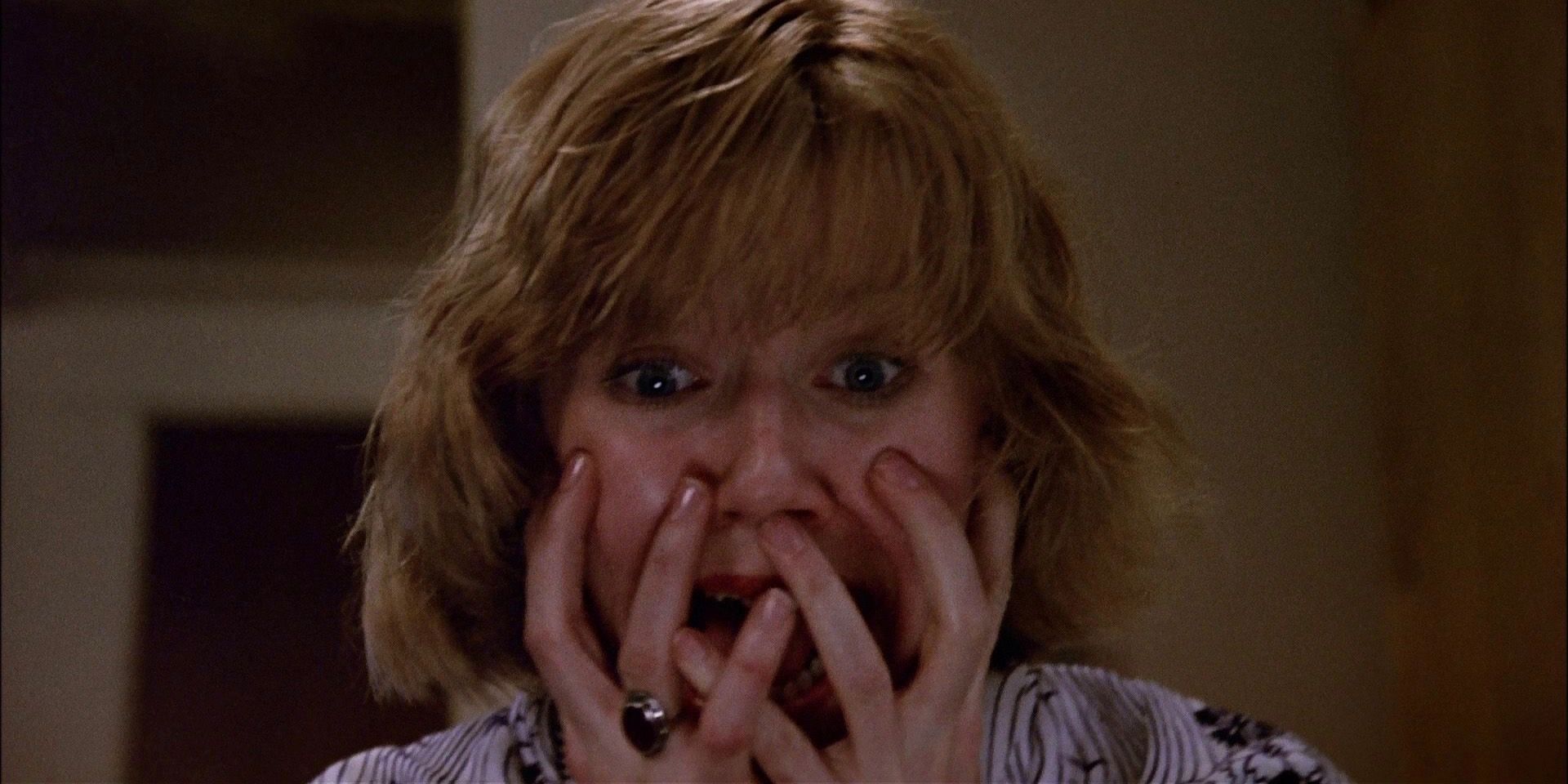 Adrienne King as a screaming Alice Hardy in Friday the 13th