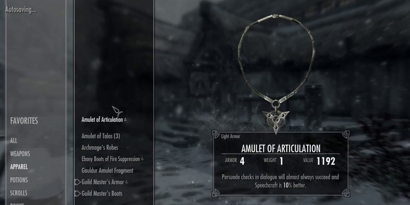 Amulet of Articulation from Skyrim