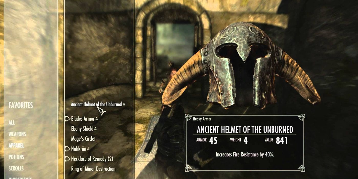 Ancient Helmet of the Unburned in Skyrim