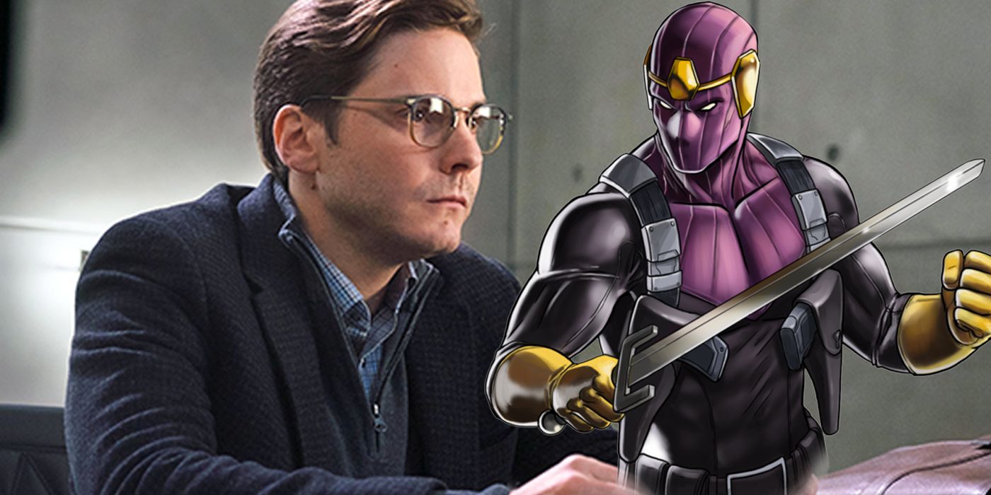 Blended photo of Zemo from Civil War and his comic counterpart