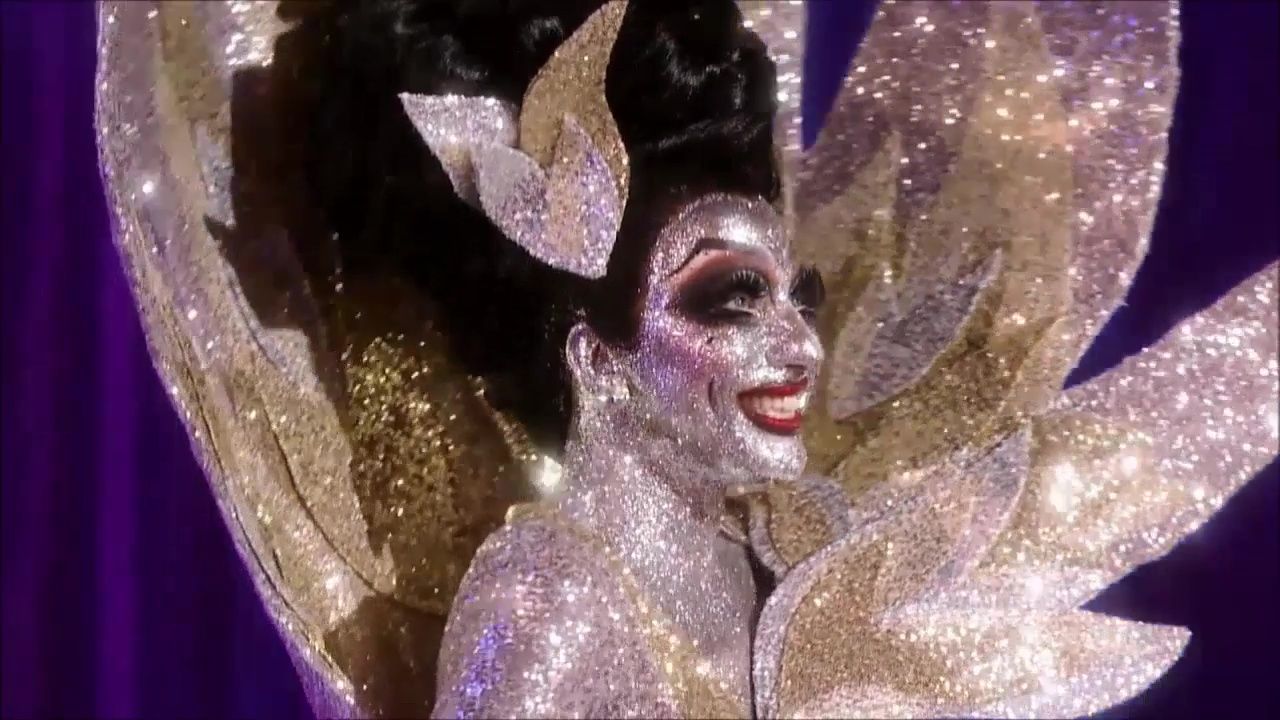 Bianca Del Rio glitter look on RuPauls Drag Race finale