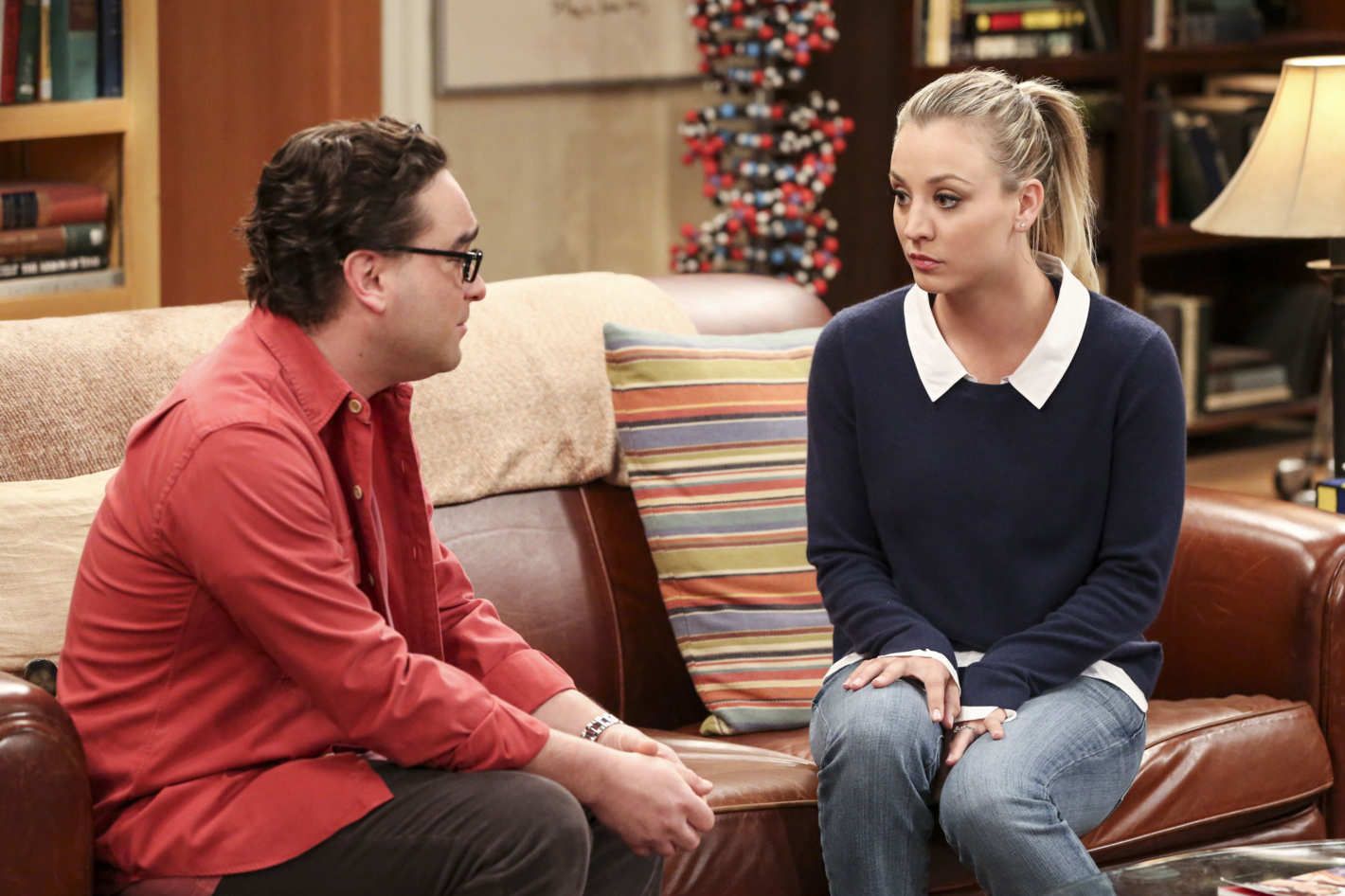 Leonard and Penny in The Big Bang Theory