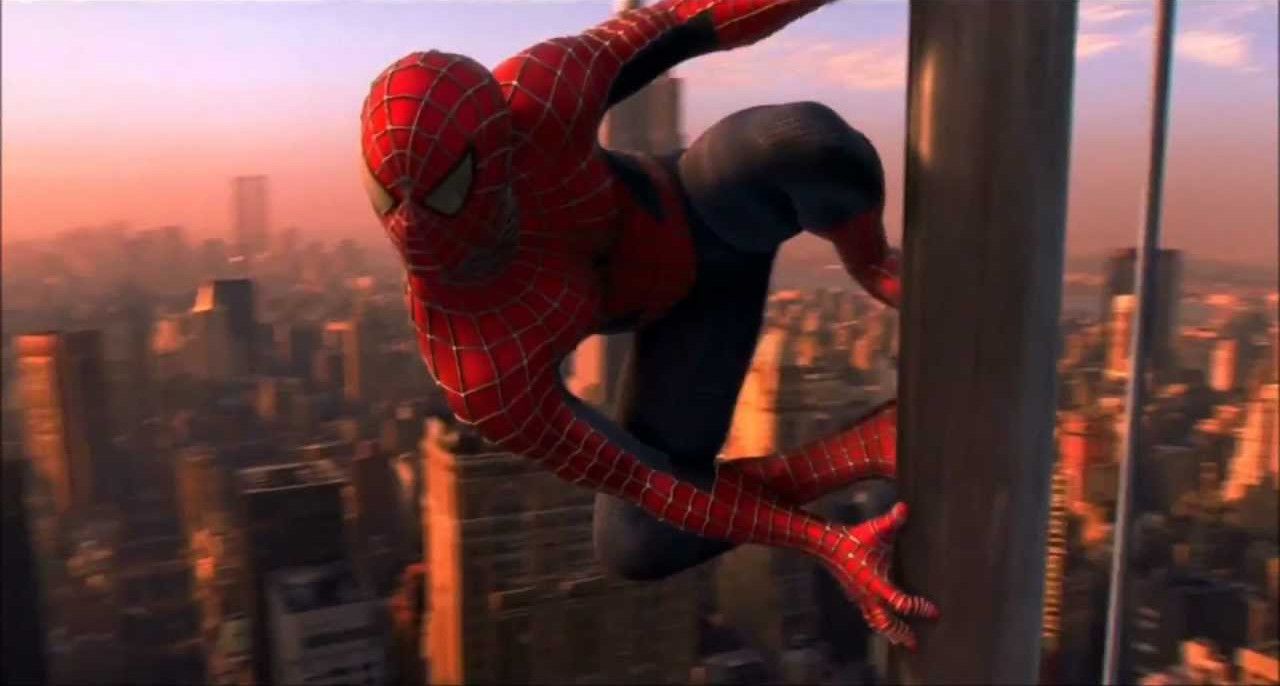 CGI Tobey Maguire in Spider-Man 2002