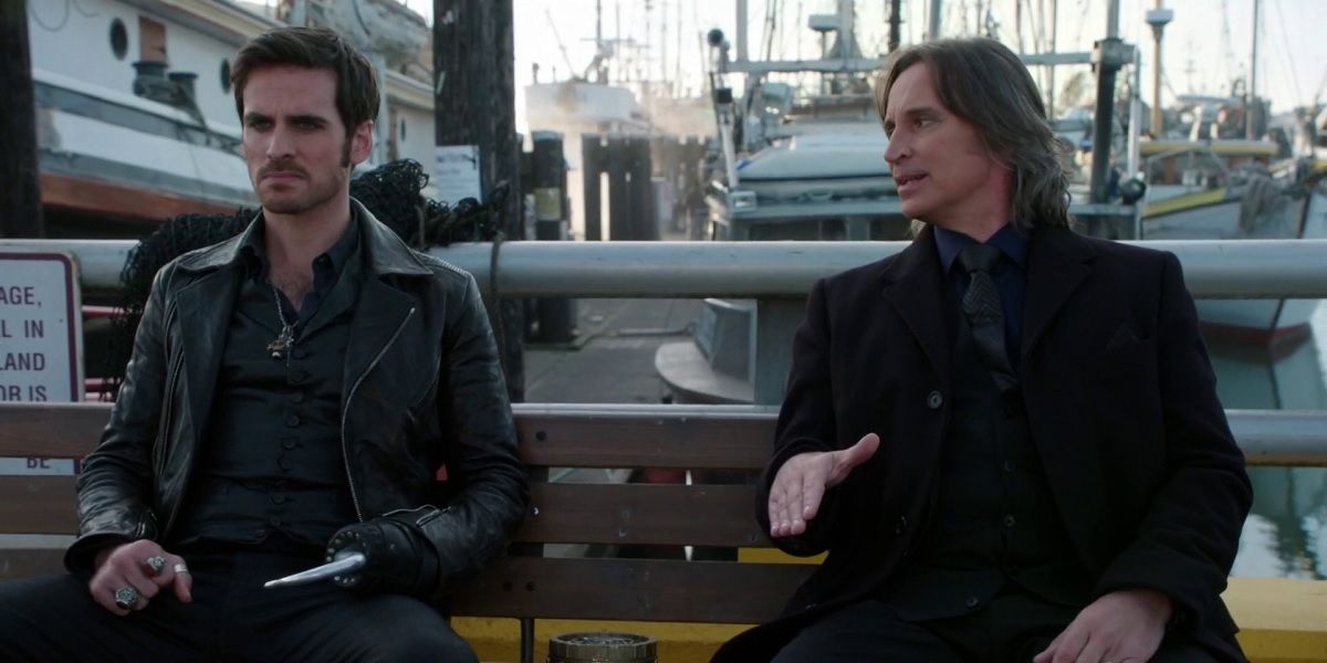 Captain Hook and Rumplestiltskin in Once Upon A Time