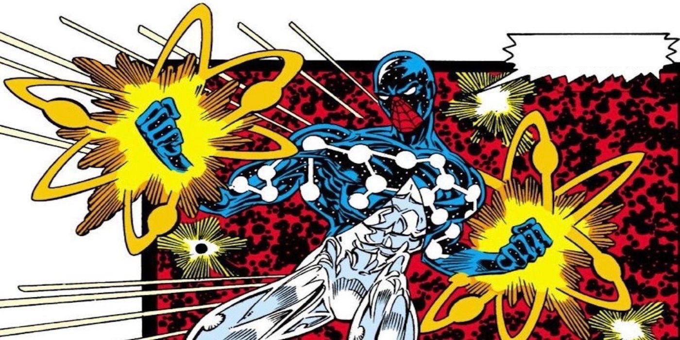 Captain Universe Spider-Man uses cosmic powers in Marvel Comics.
