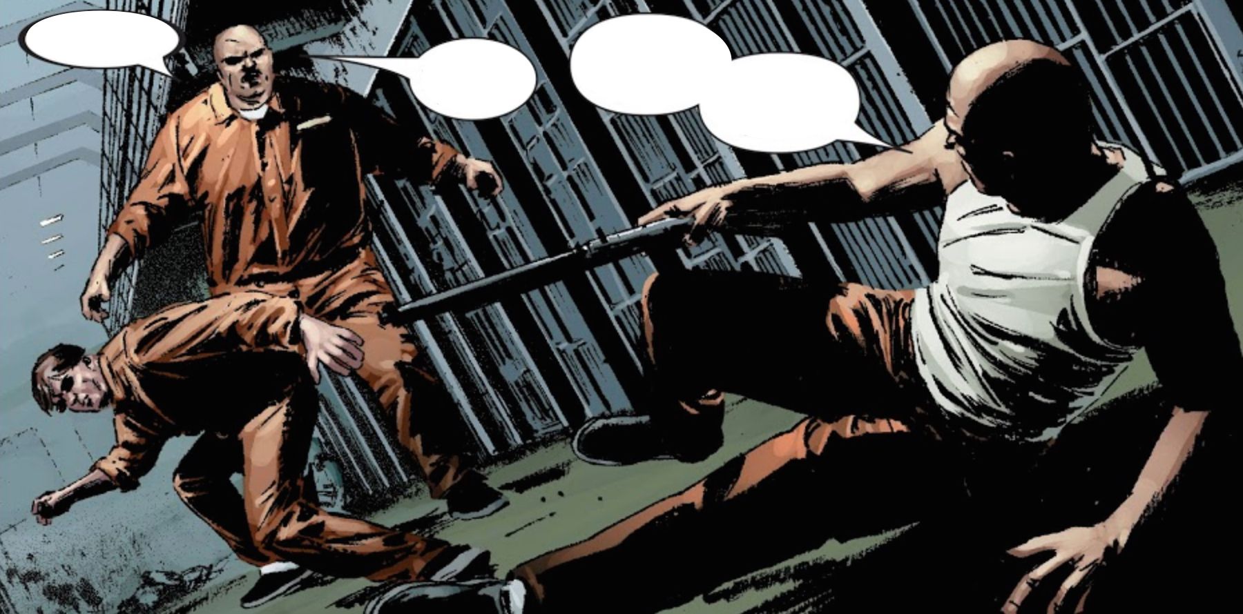 Daredevil Kingpin And Bullseye in Prison in Daredevil Volume 2 Issue 86
