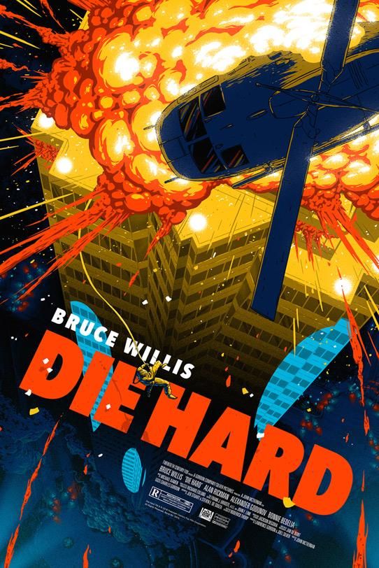 Die Hard Gets Stunningly Explosive 30th Anniversary Poster