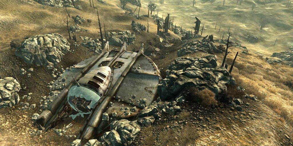 Fallout 3 alien crash site
