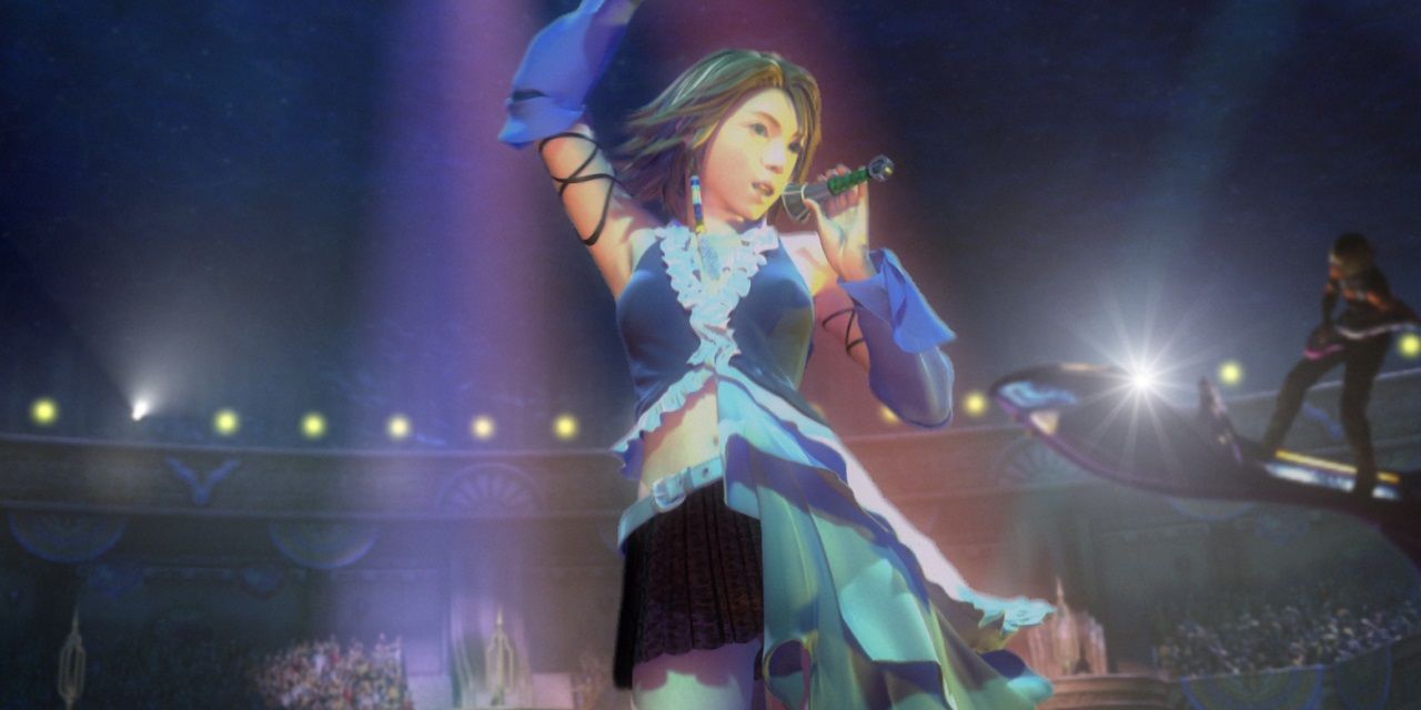 A concert at the beginning of Final Fantasy x-2