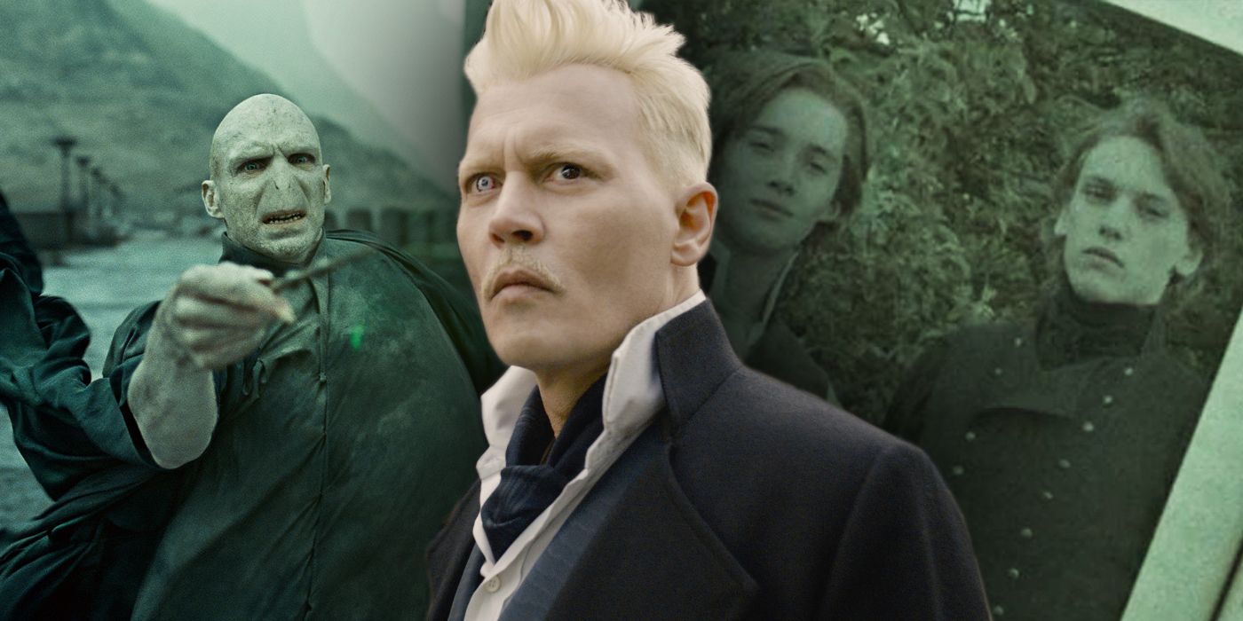 Grindelwald in Fantastic Beasts 2 and Harry Potter with Voldemort