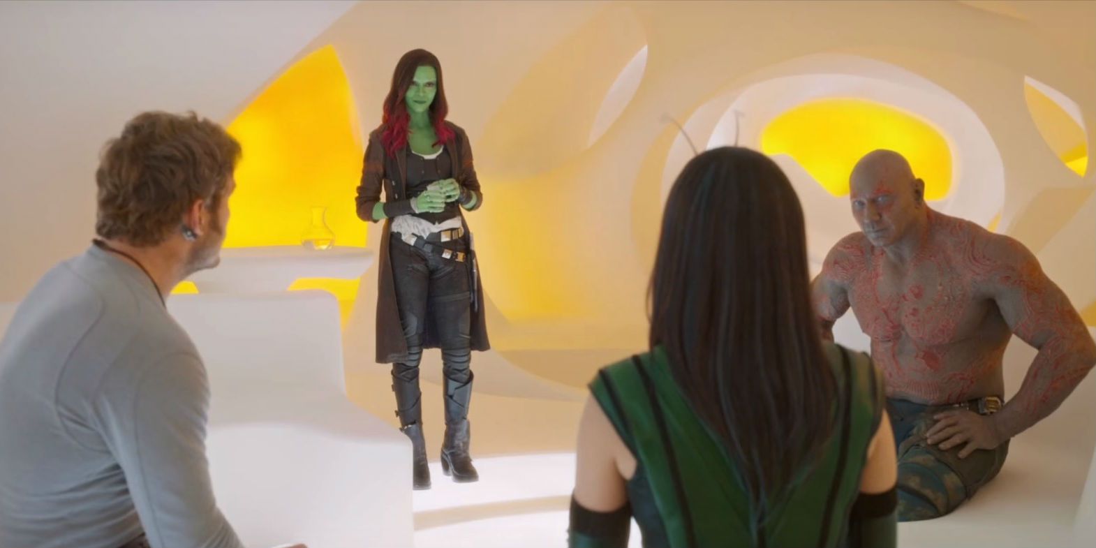 Guardians of the Galaxy Vol. 2 - Gamora and cup