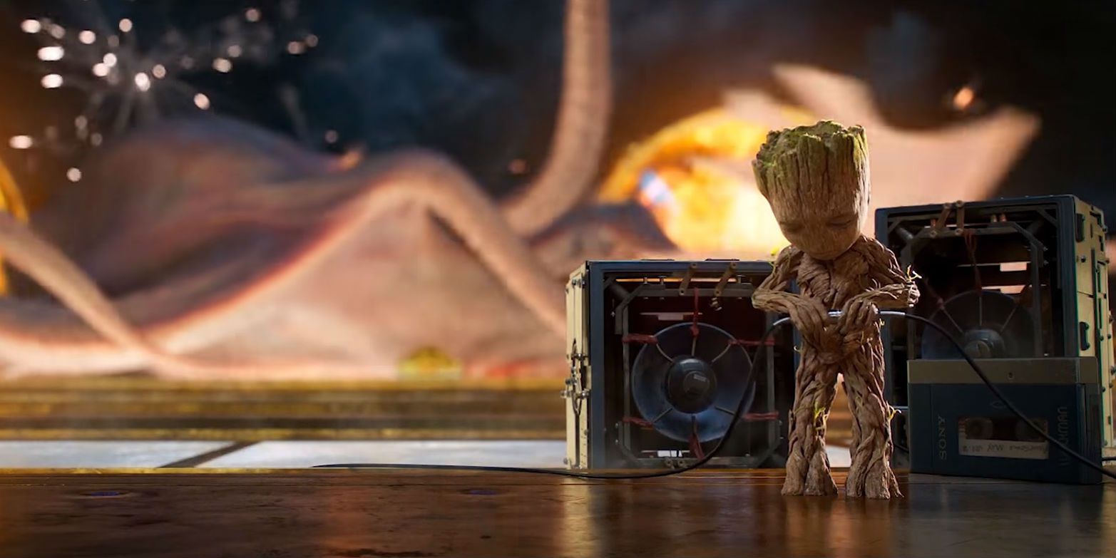 Guardians of the Galaxy Vol. 2 - Baby Groot and speakers
