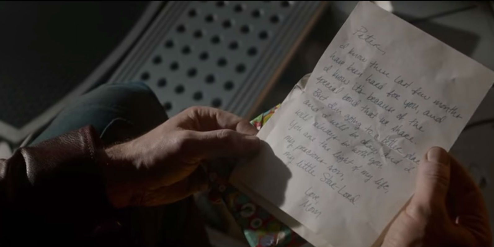 GOTG - letter from mom to Peter