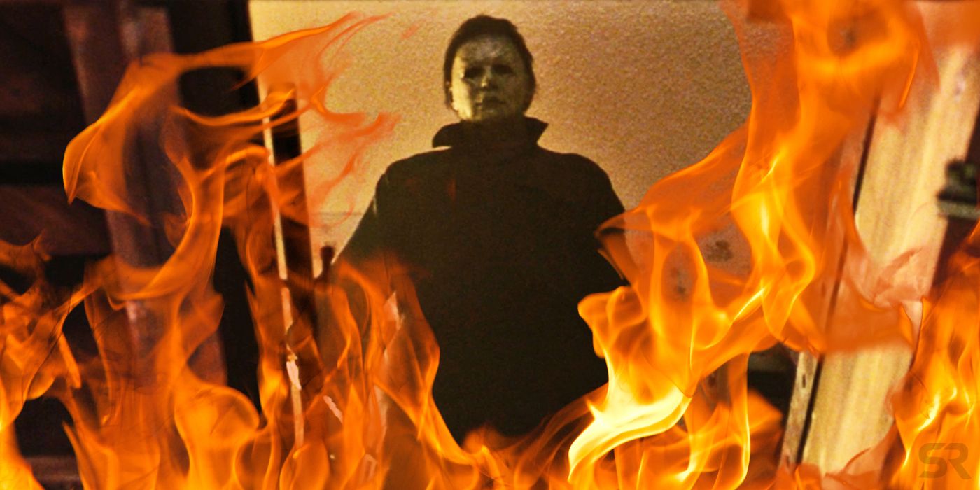 Halloween Michael Myers in Fire