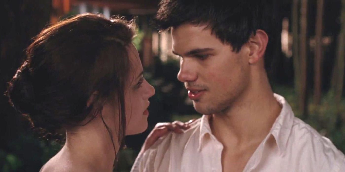 Jacob looking at Bella in Twilight.