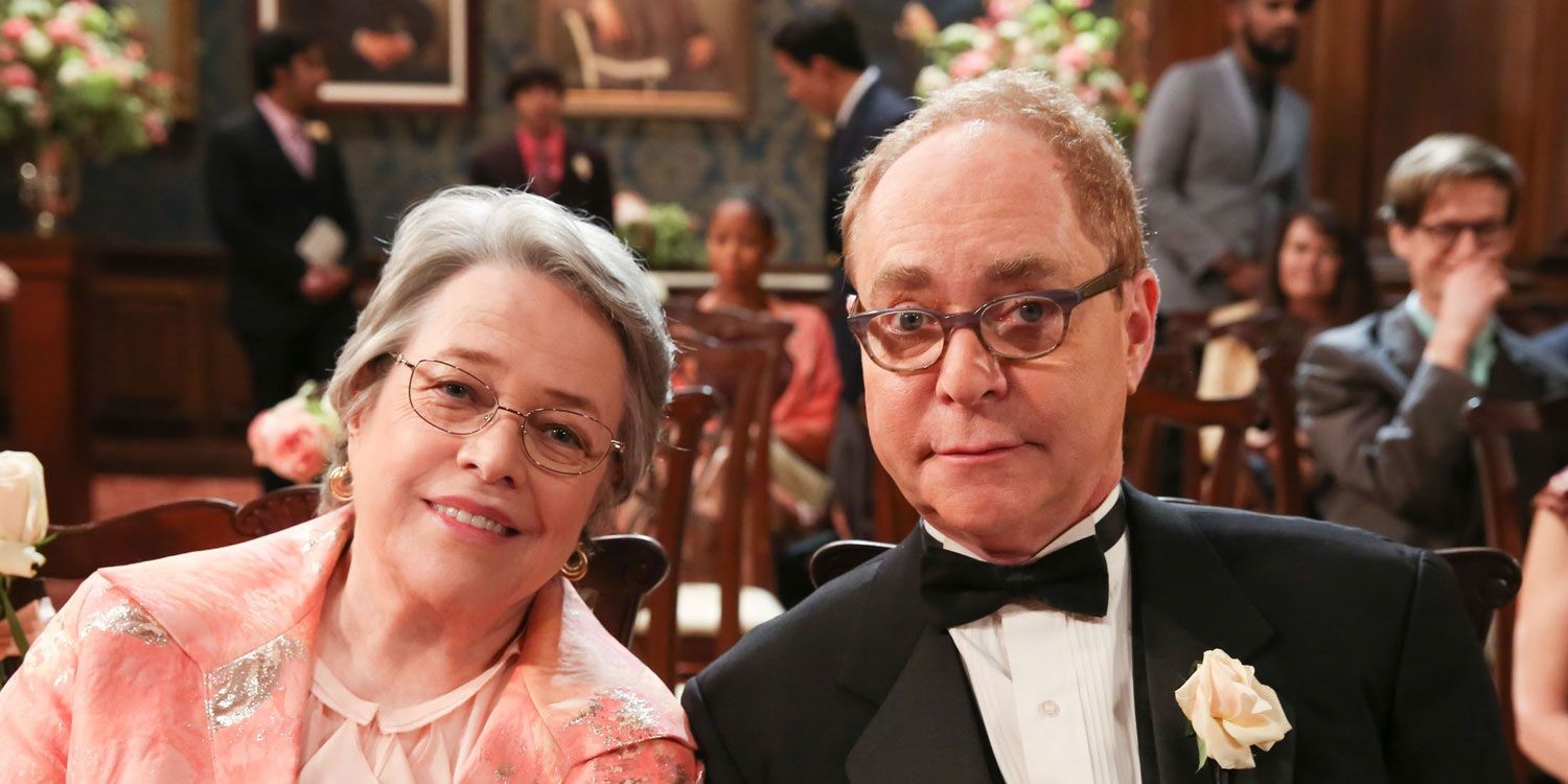 Kathy Bates and Teller as Mr and Mrs Fowler in The Big Bang Theory