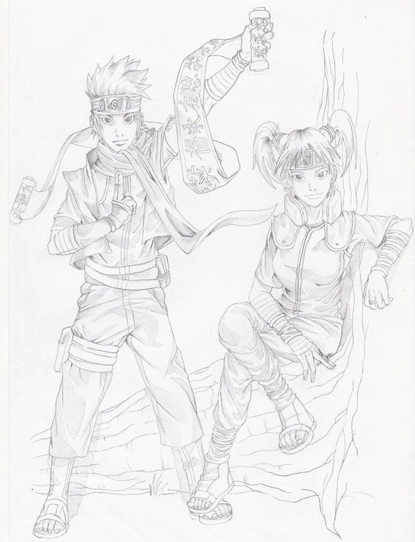 Konohamaru and Moegi by Kazashi on Deviant Art