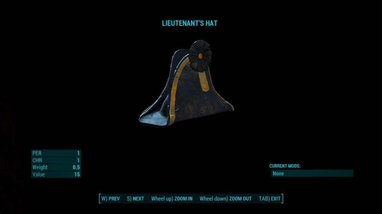 Lieutenants Hat Fallout 4