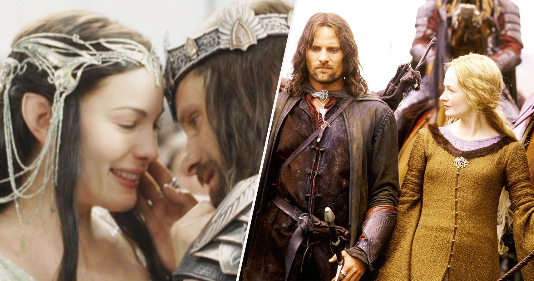 Lord of the Rings Arwen and Aragorn and aragorn and Eowyn