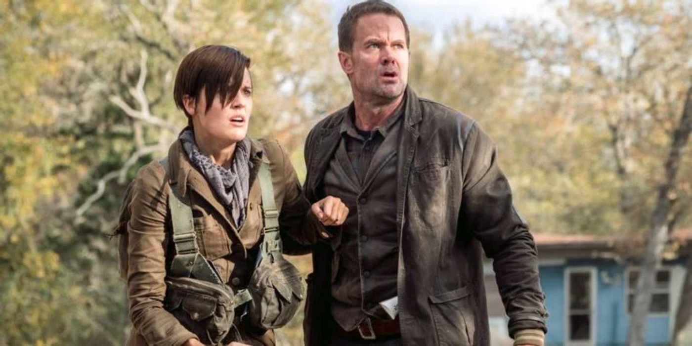 Maggie and Garrett in Fear The Walking Dead.