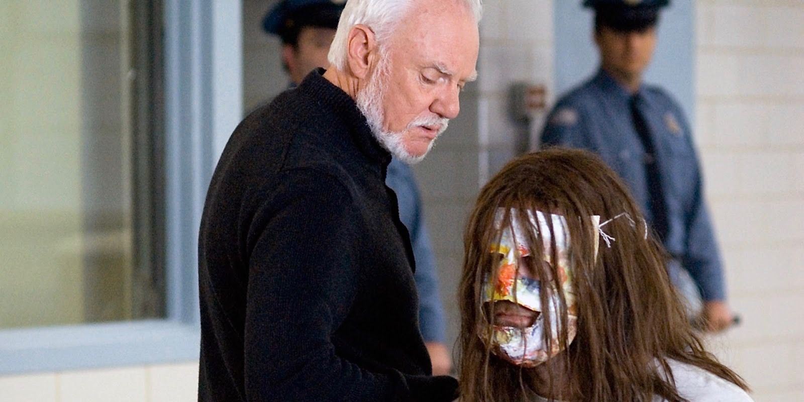 Malcolm McDowell and Tyler Mane In Halloween