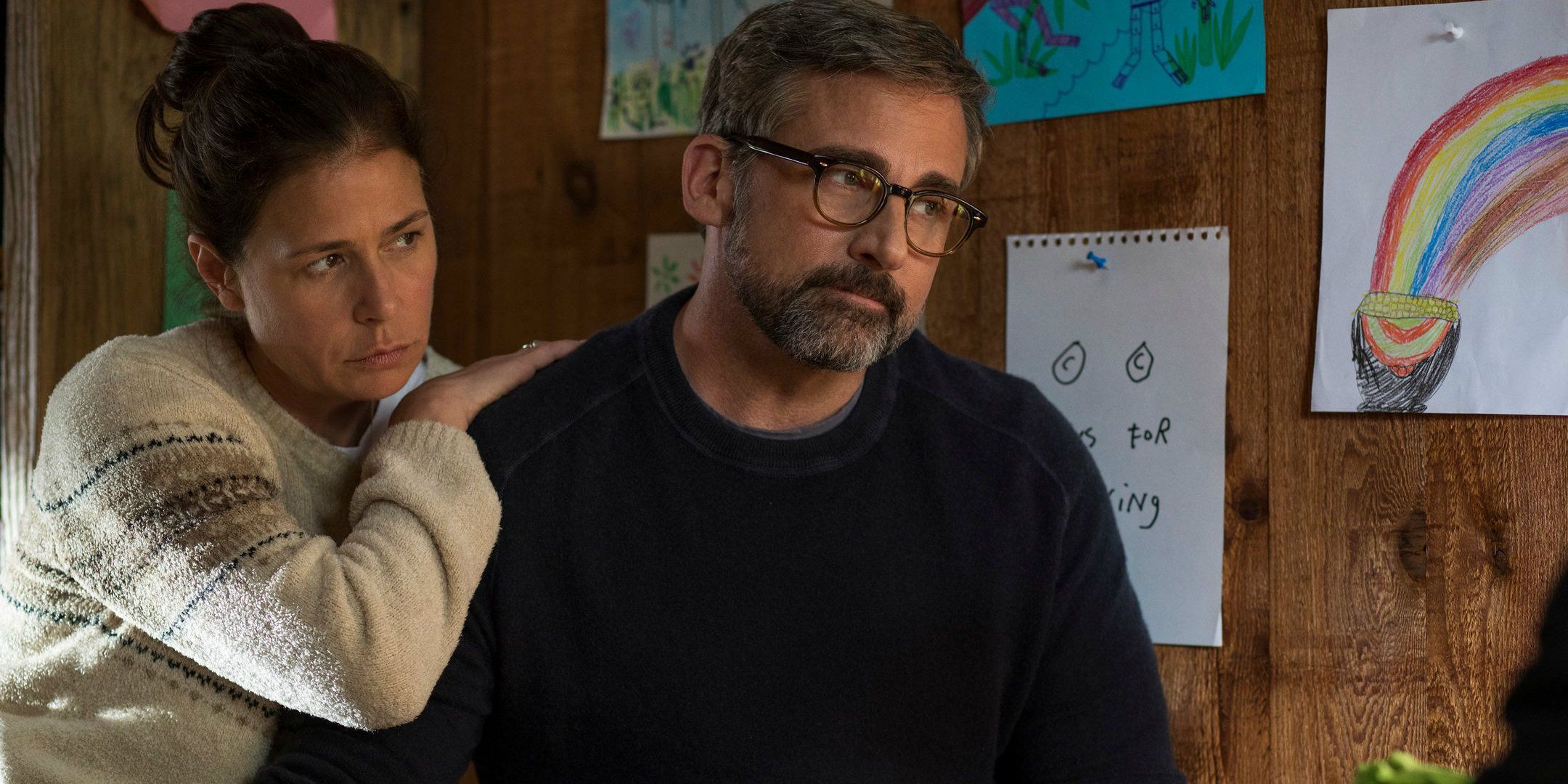 Maura Tierney and Steve Carell in Beautiful Boy