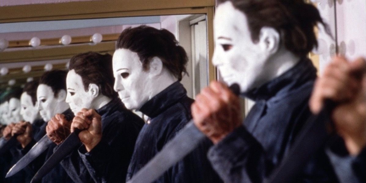 Michael Myers with Knife in Halloween 4 The Return of Michael Myers