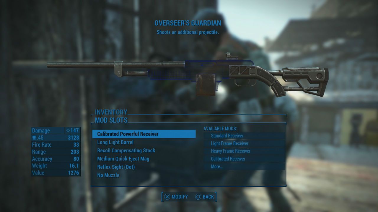 Overseers Guardian in Fallout 4