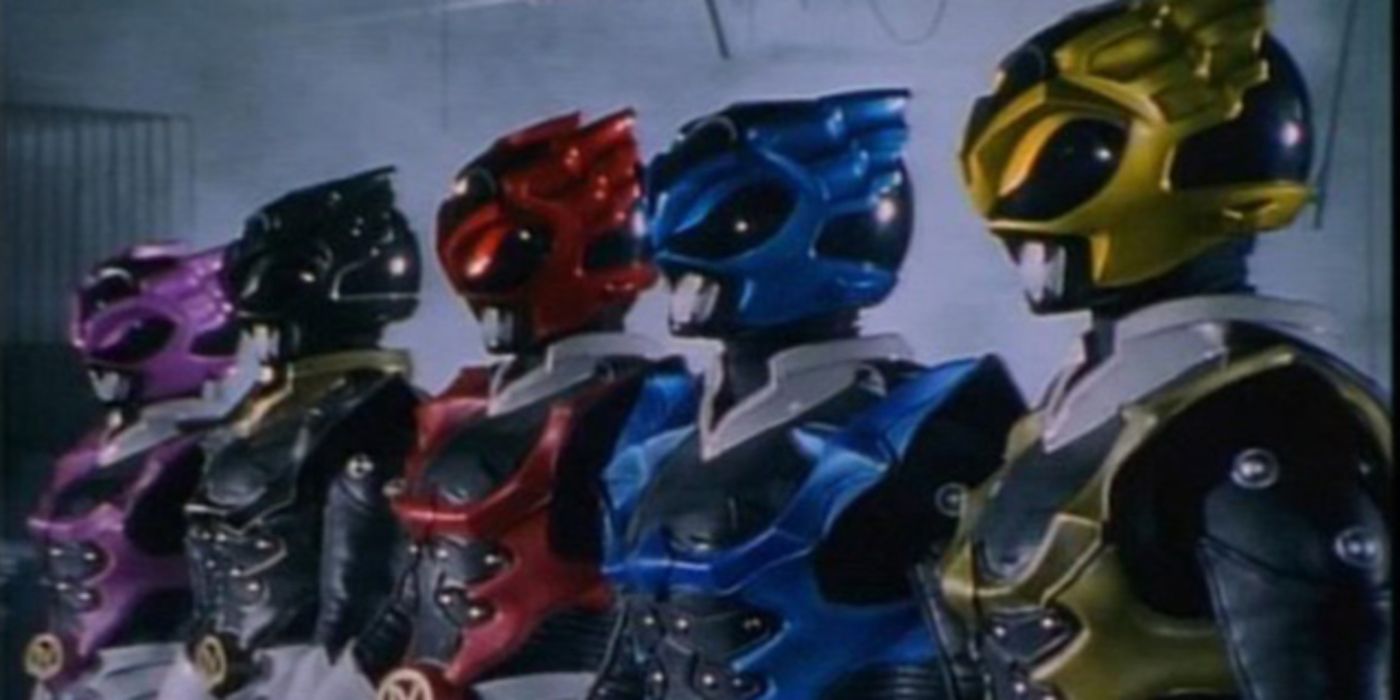 Psycho Rangers stand together in Power Rangers In Space