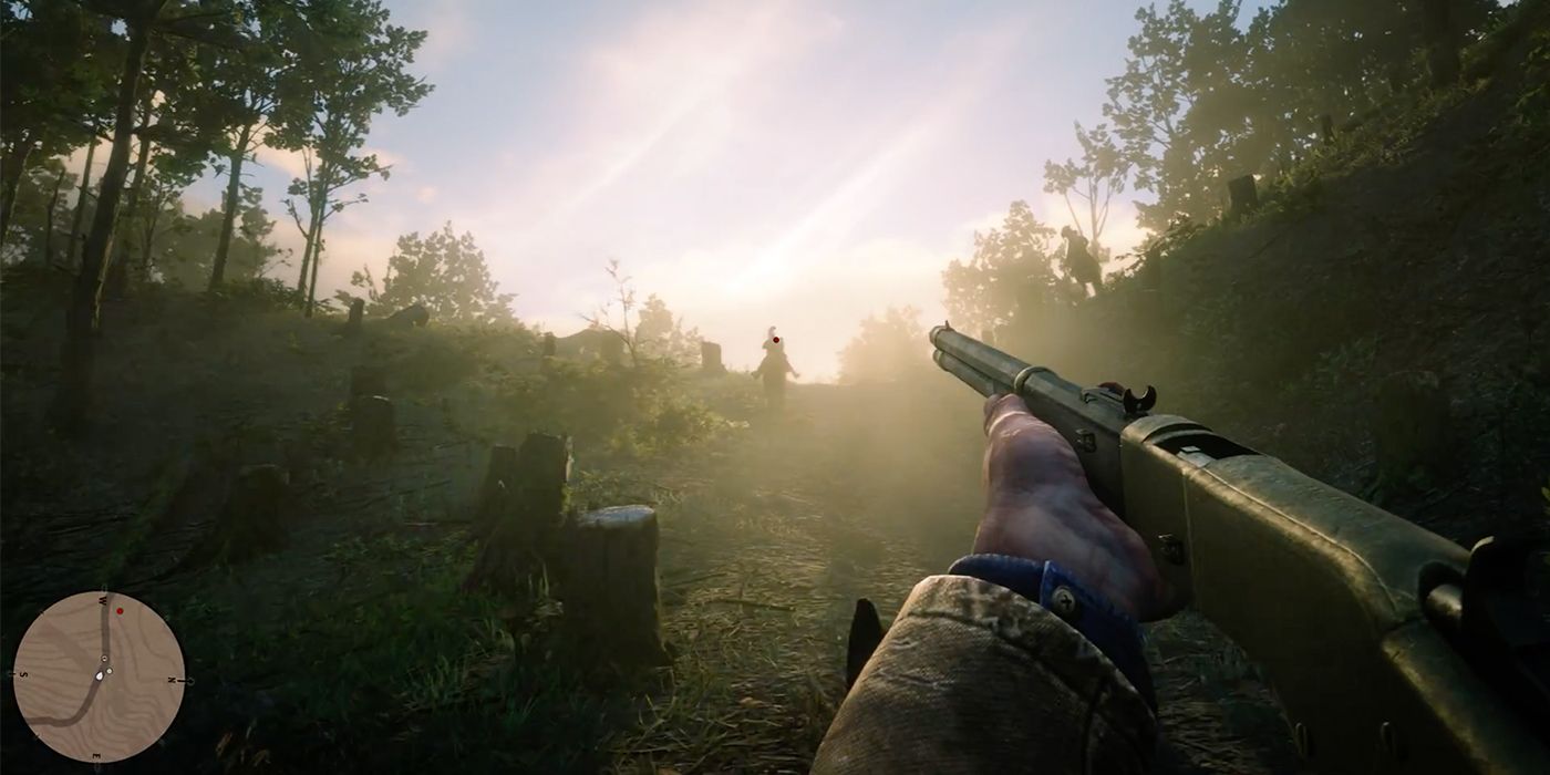 Red Dead Redemption 2 first-person screenshot