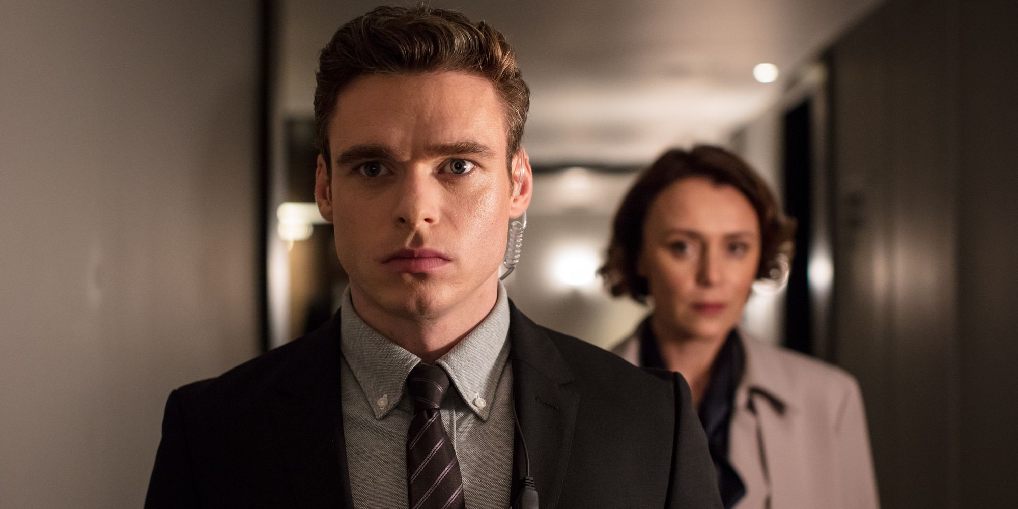 Richard Madden and Keeley Hawes in Bodyguard.