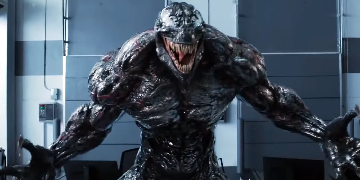 Riot attacks people in his office in Venom
