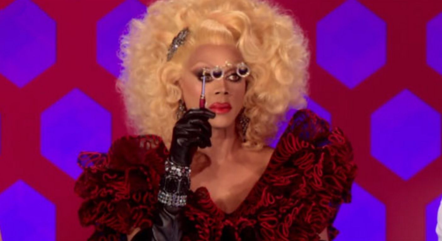 RuPaul holds binoculars on Drag Race