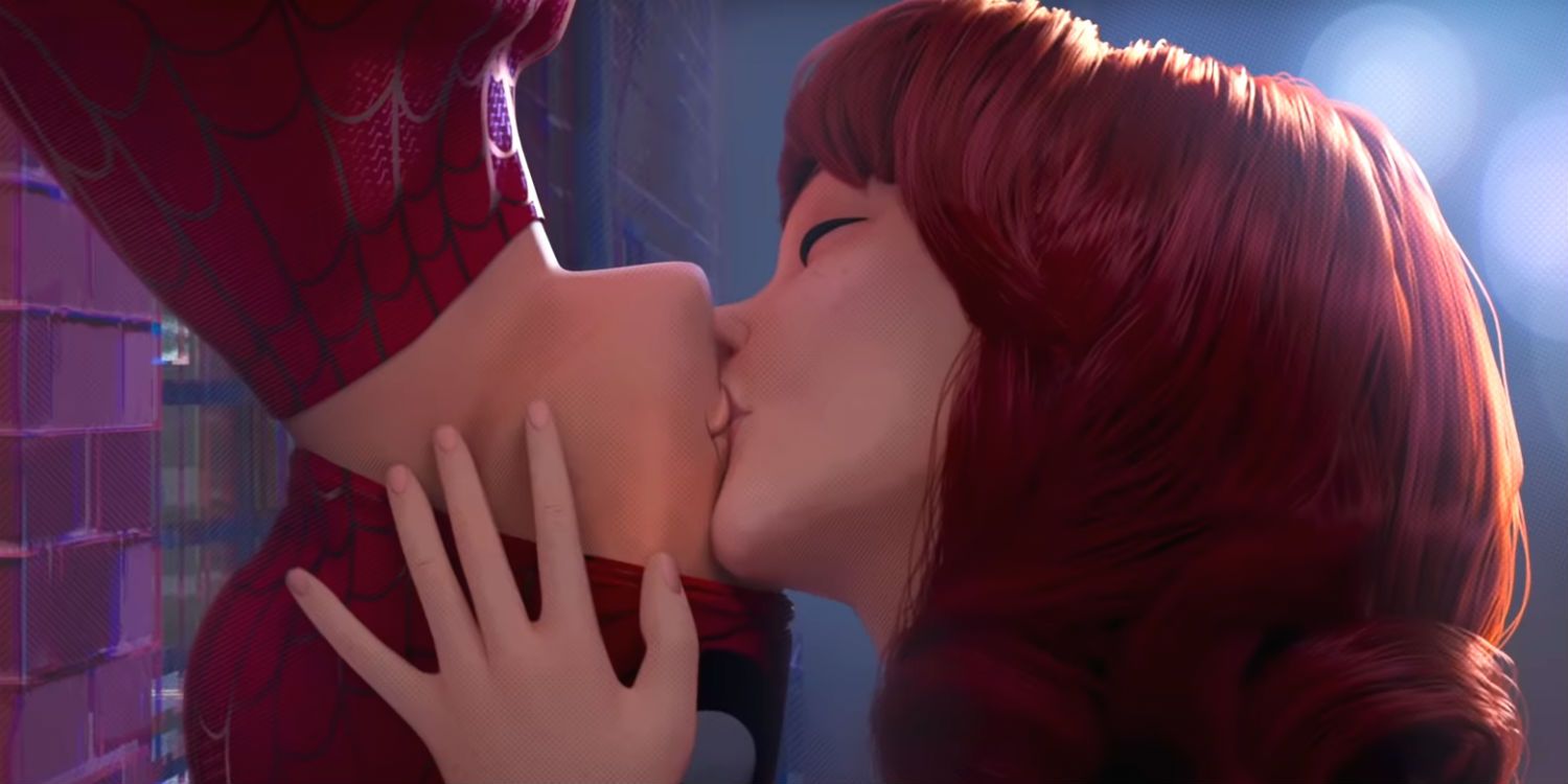 Spider-Man Into the Spider Verse Upside Down Kiss