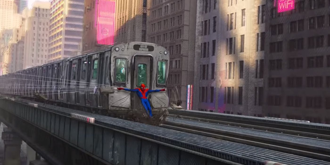 Spider-Man: Into the Spider-Verse train tobey maguire