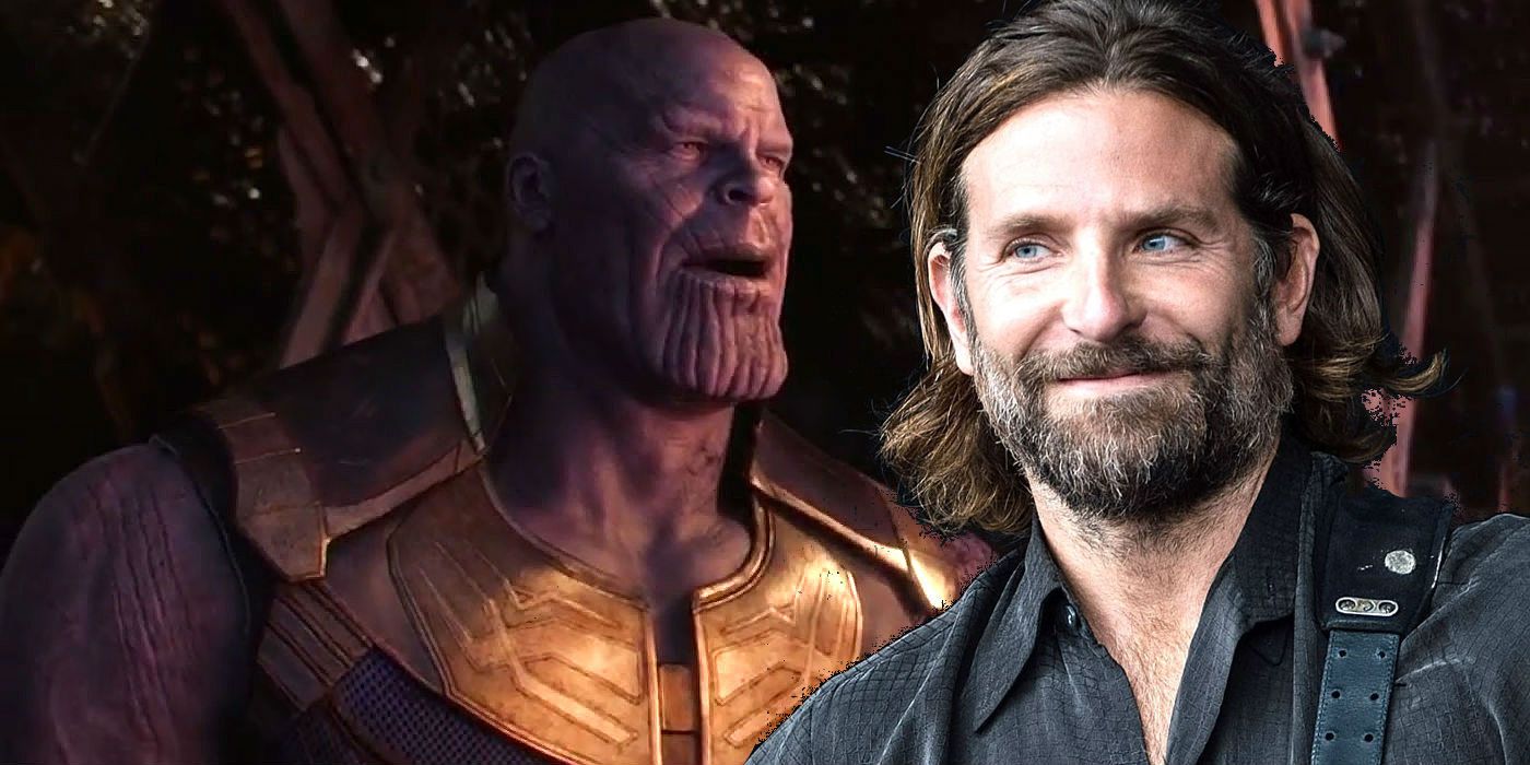 Thanos and Bradley Cooper