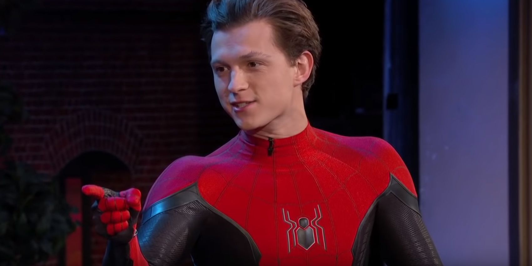 Spider Man Tom Holland Unveils New Far From Home Suit