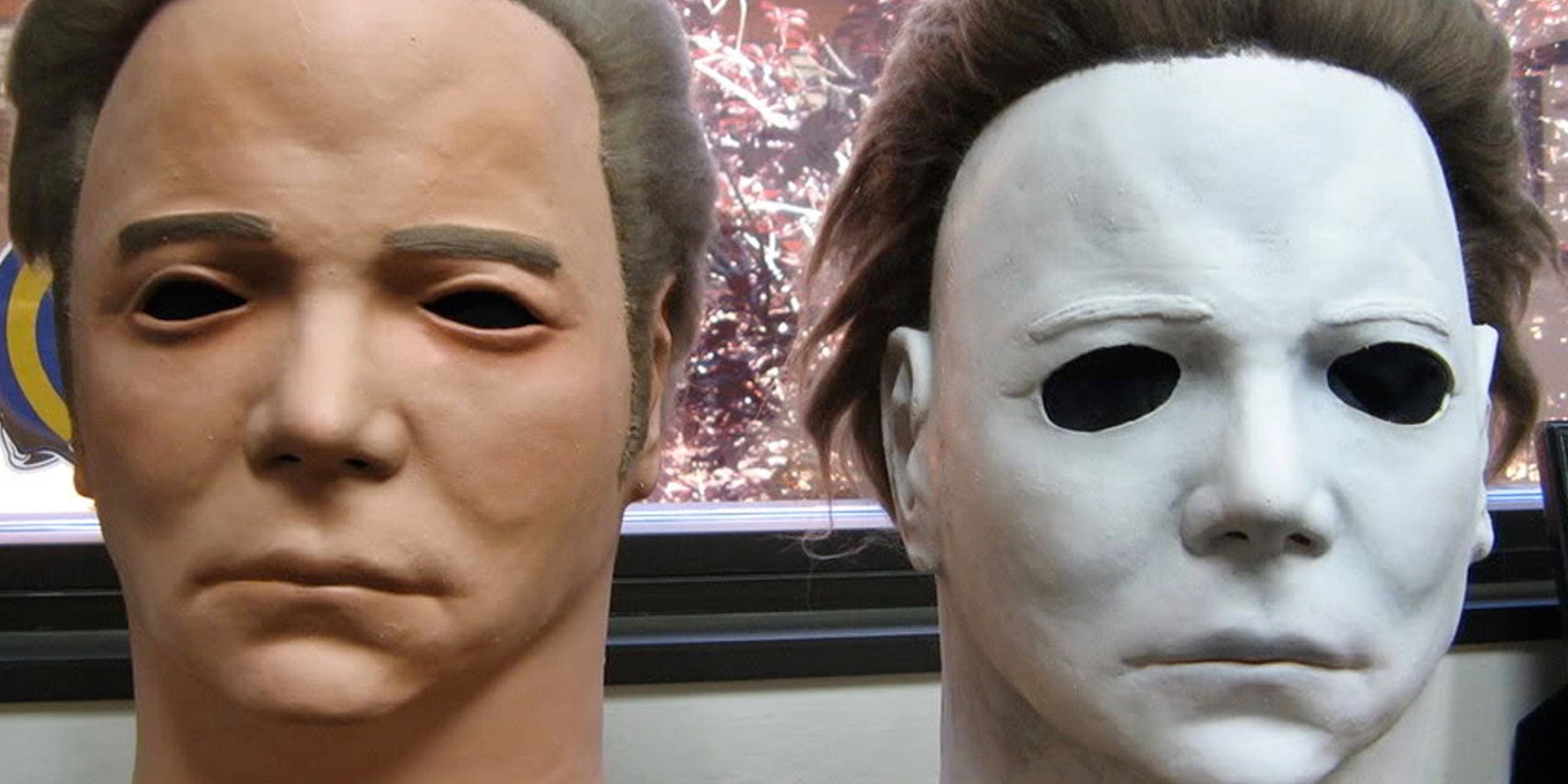 William Shatner and Michael Myers Halloween Mask Comparison