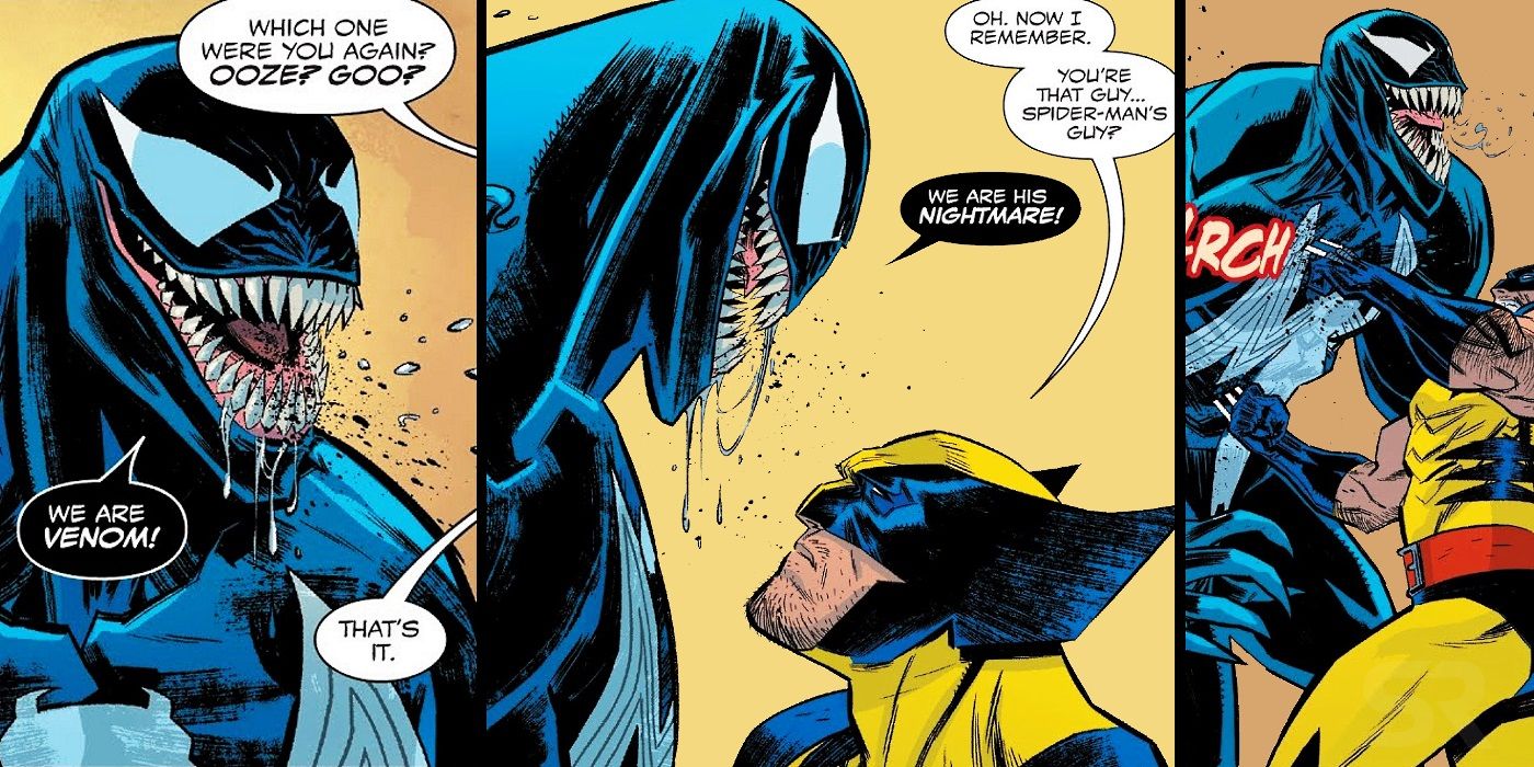 Wolverine e Venom se enfrentam nos quadrinhos