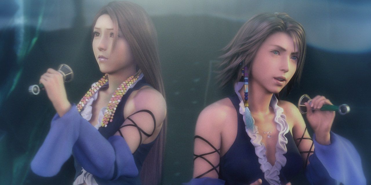 Yuna and Lenne performing in Final Fantasy 10-2.