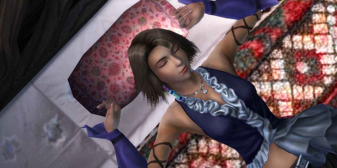 Yuna sleeping with the songstress dressphere