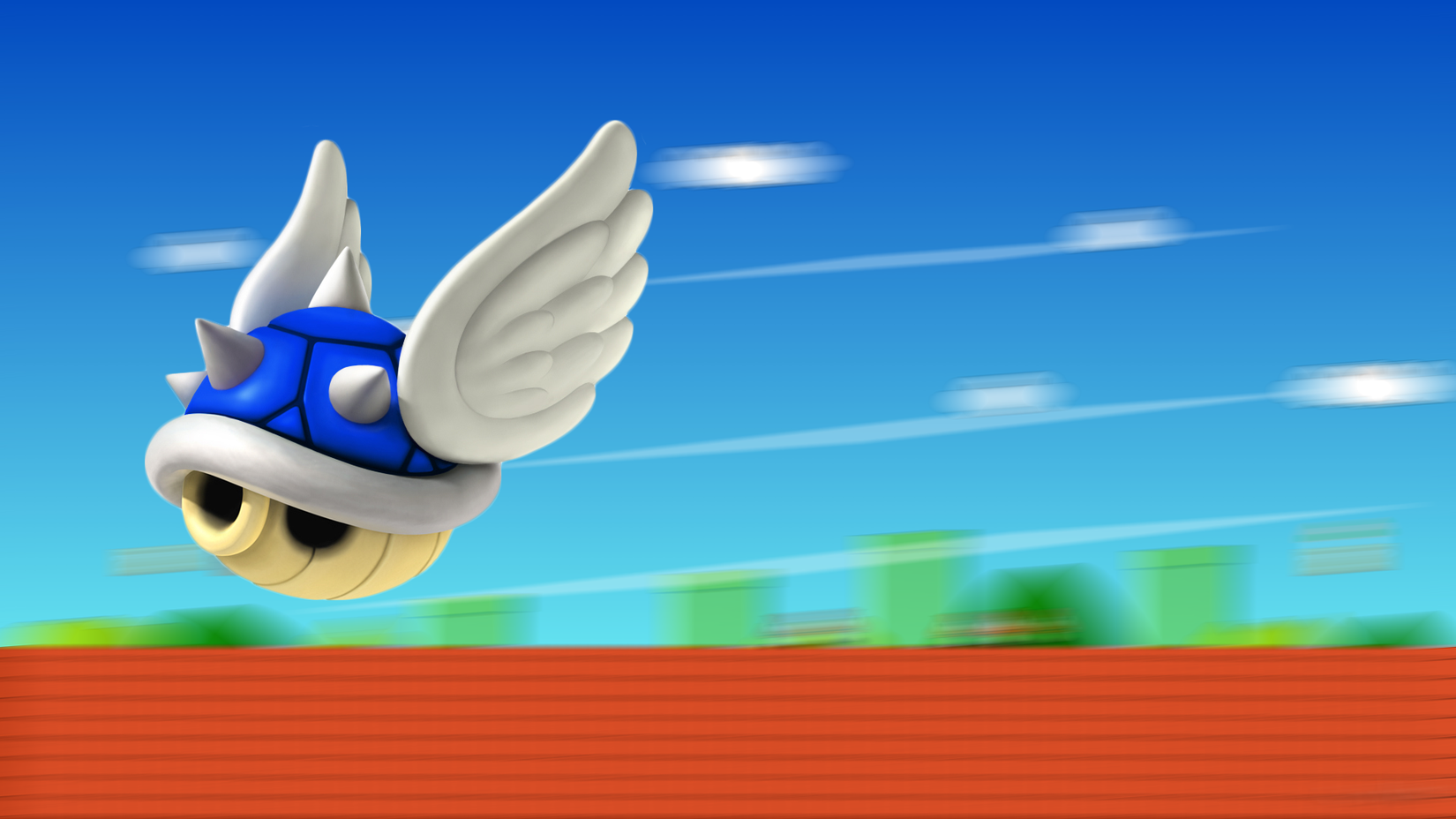 A Blue Shell in Mario Kart