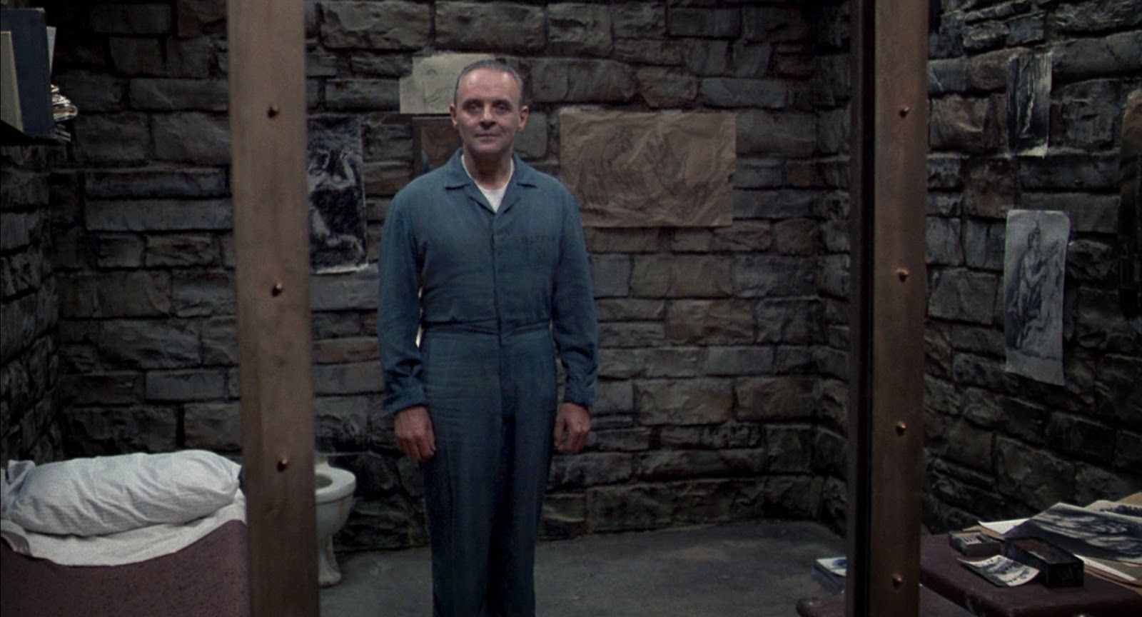 Anthony Hopkins in The Silence of the Lambs.