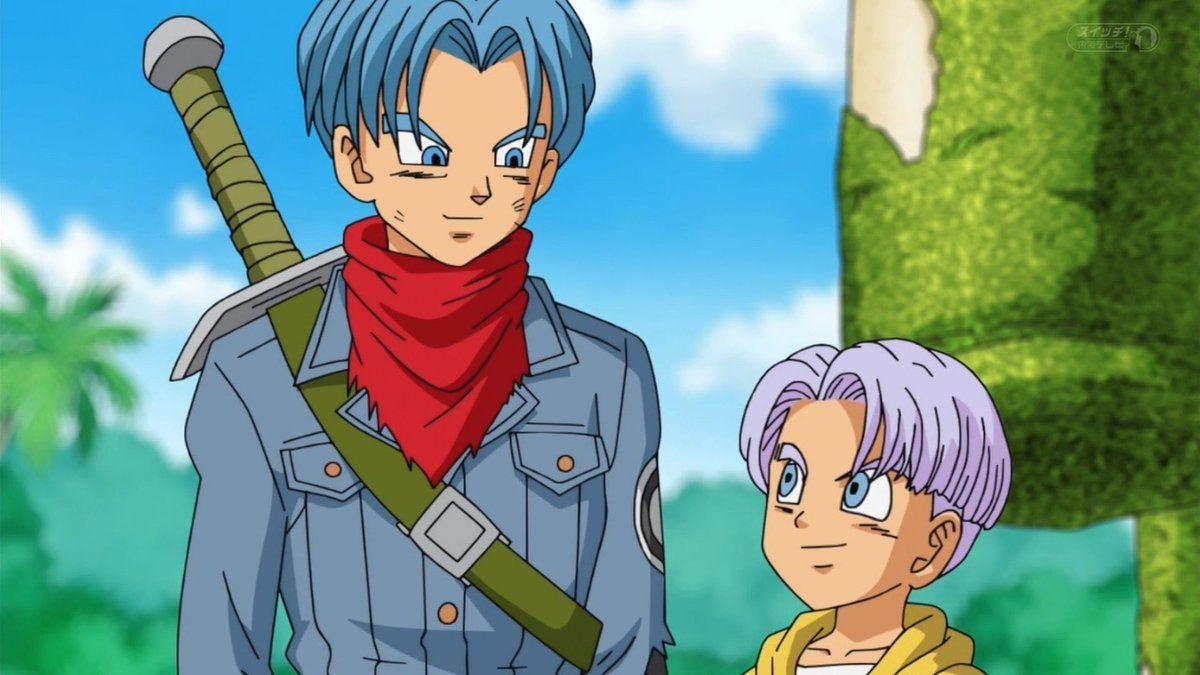 Trunks now has blue hair - wide 8